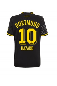 Borussia Dortmund Thorgan Hazard #10 Fotballdrakt Borte Klær Dame 2022-23 Korte ermer